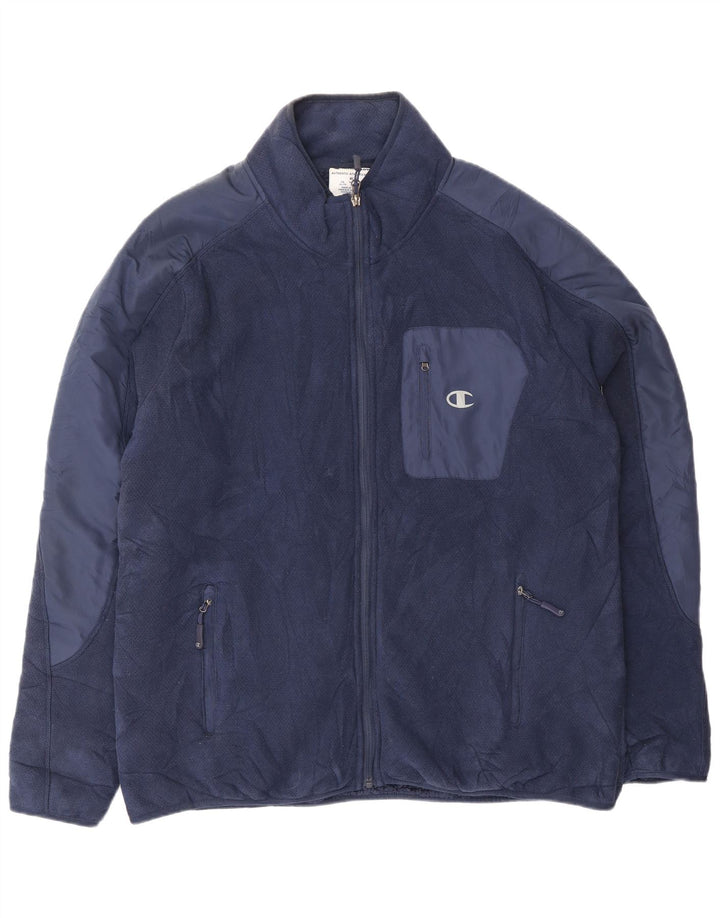 Jaqueta masculina Sherpa Champion UK 42 XL azul marinho poliéster