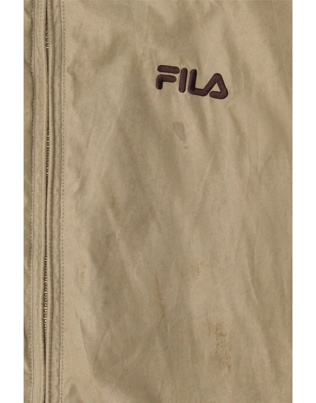 Jaqueta de chuva masculina Fila UK 40 grande poliéster cinza
