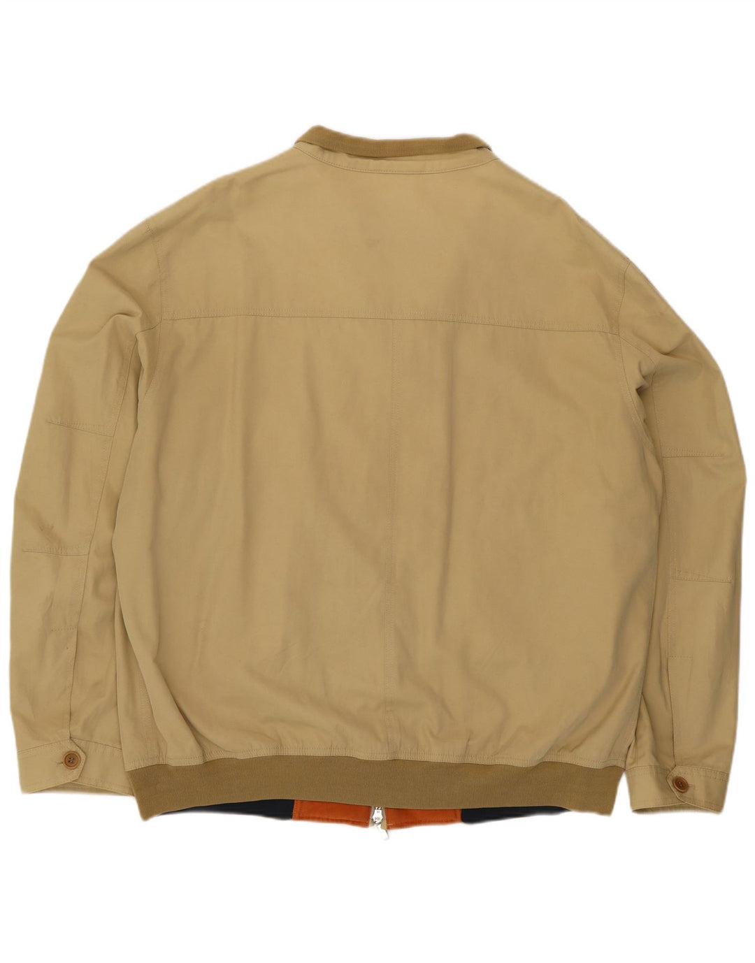 Jaqueta bomber masculina Amerigo Vespucci UK 44 2XL poliéster bege