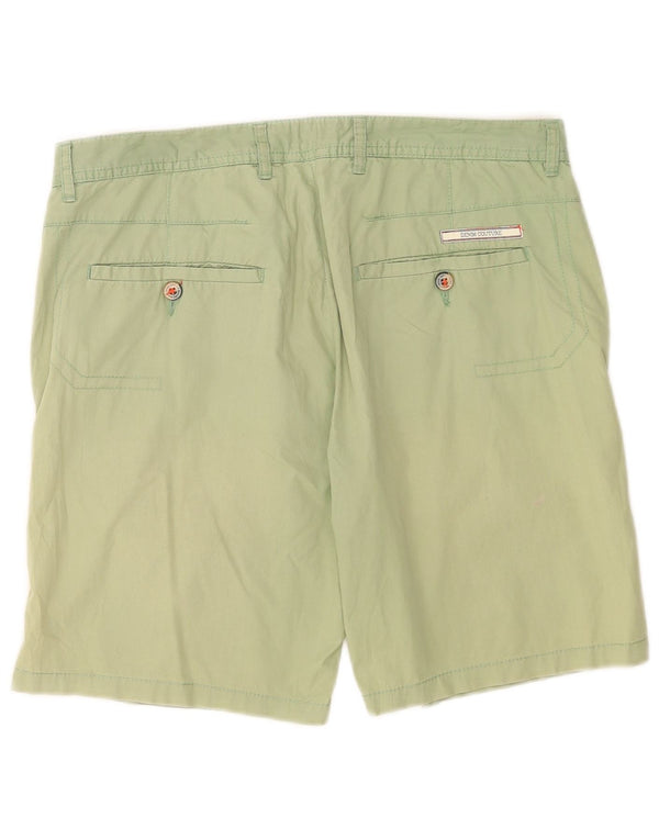 Zara Mens Chino Shorts EU 40 Médio W31 Verde