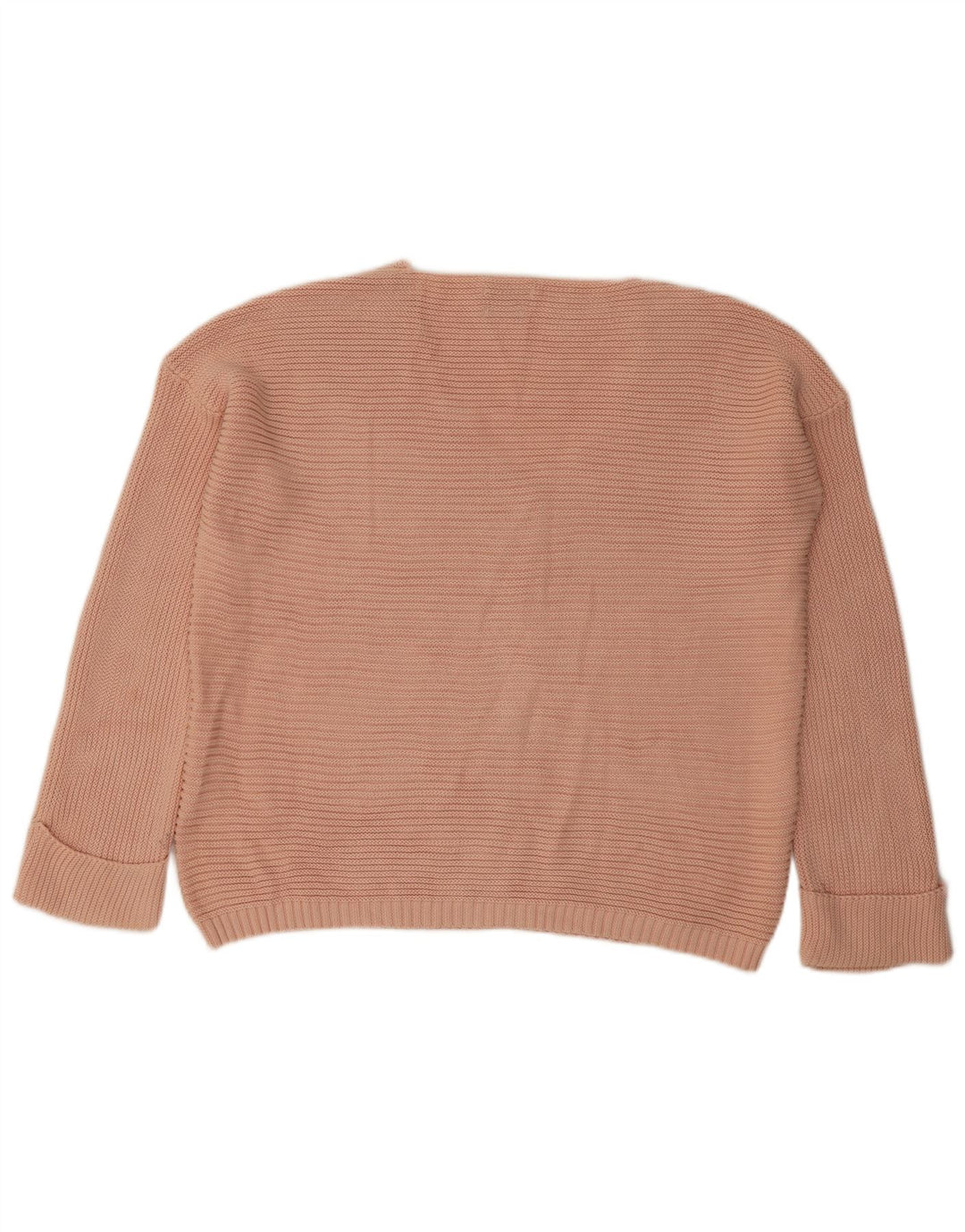 Suéter feminino Massimo Dutti com decote em V Reino Unido 16 grande rosa