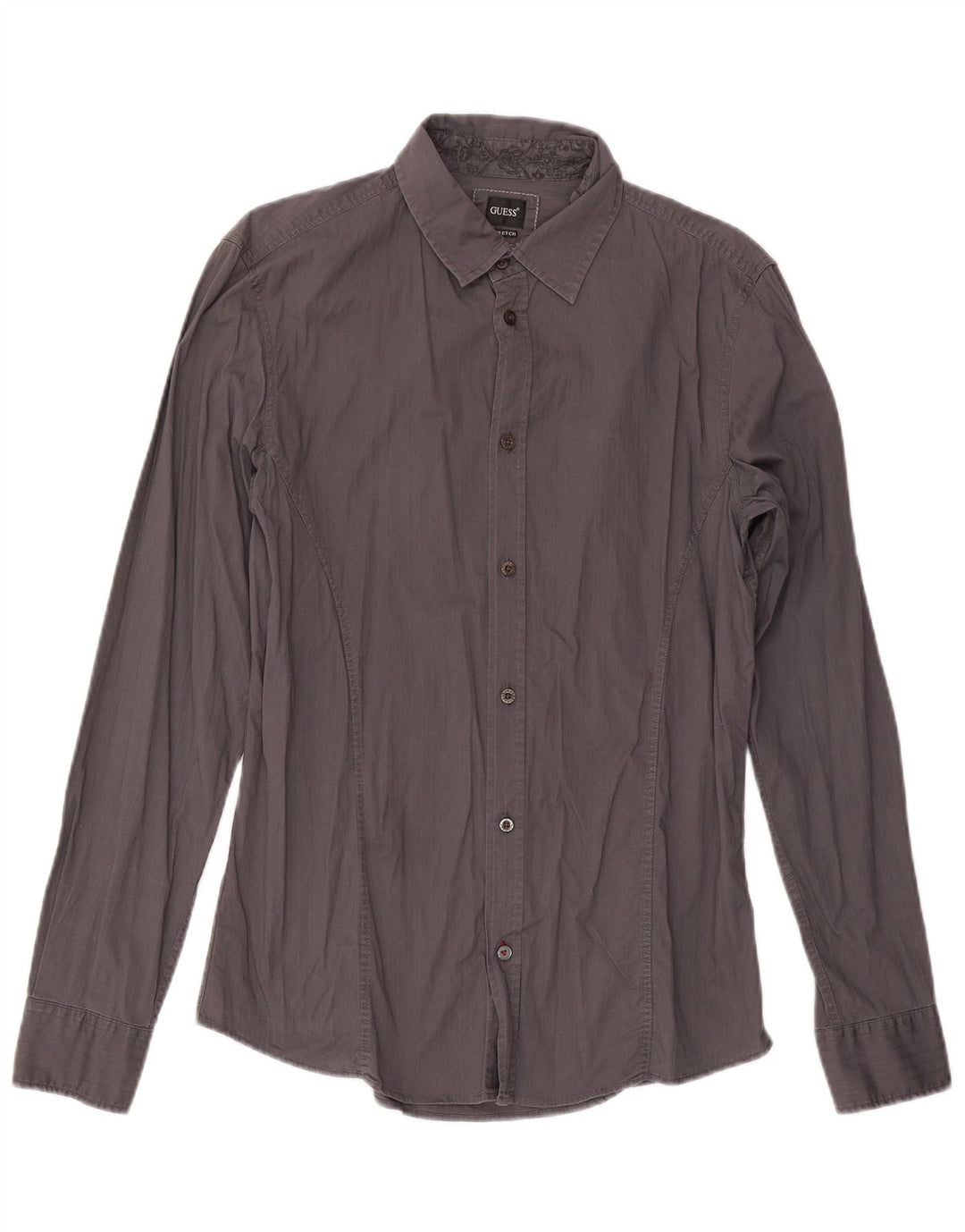 Camisa masculina Guess grande algodão cinza