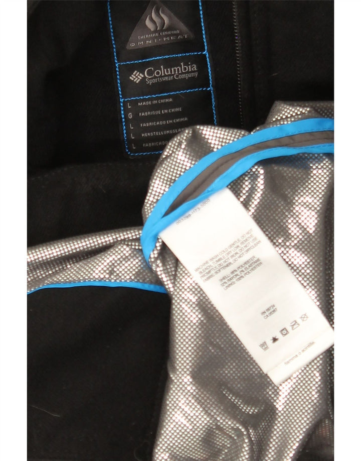 COLUMBIA Casaco feminino Omni-Heat com capuz Reino Unido 14 grande poliéster preto