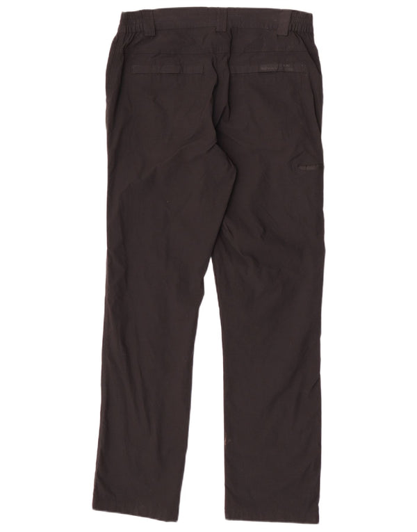 Calça cargo feminina reta Mountain Warehouse UK 10 pequena W28 L29 preta