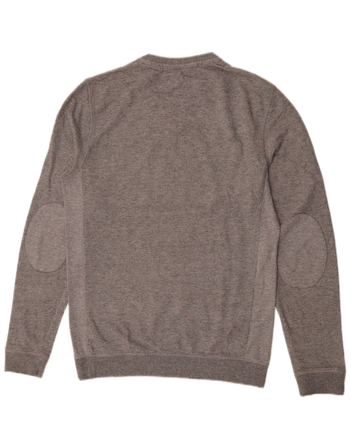 Ted Baker moletom masculino tamanho 2 pequeno algodão manchado cinza