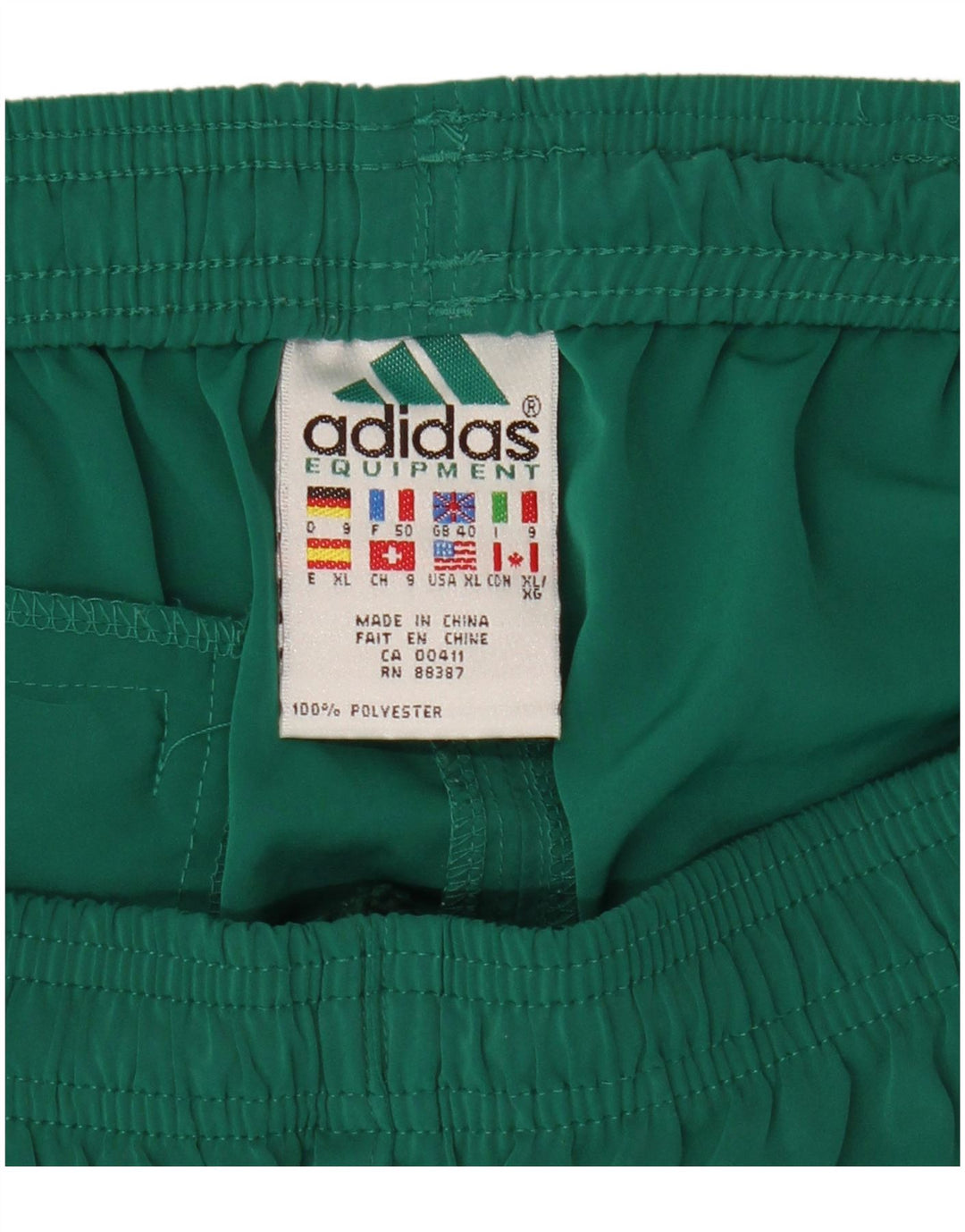 Shorts esportivos masculinos Adidas UK 40 poliéster verde médio
