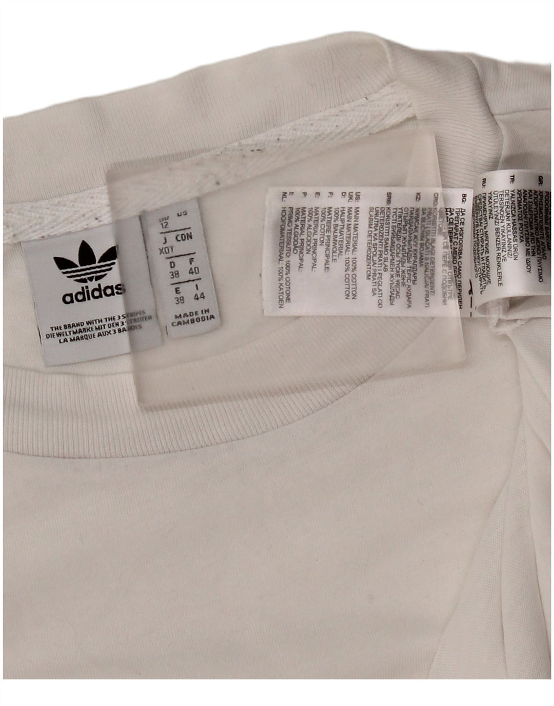 Camiseta Adidas Feminina Top UK 12 Médio Algodão Branco