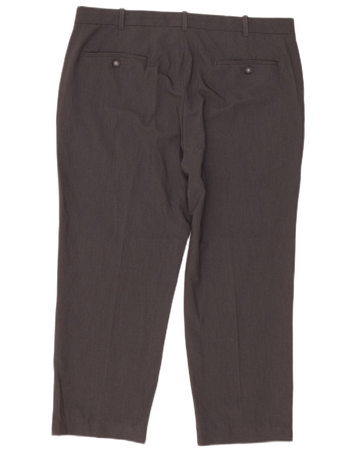 Calça masculina Izod Crop Straight Suit W36 L25 poliéster cinza