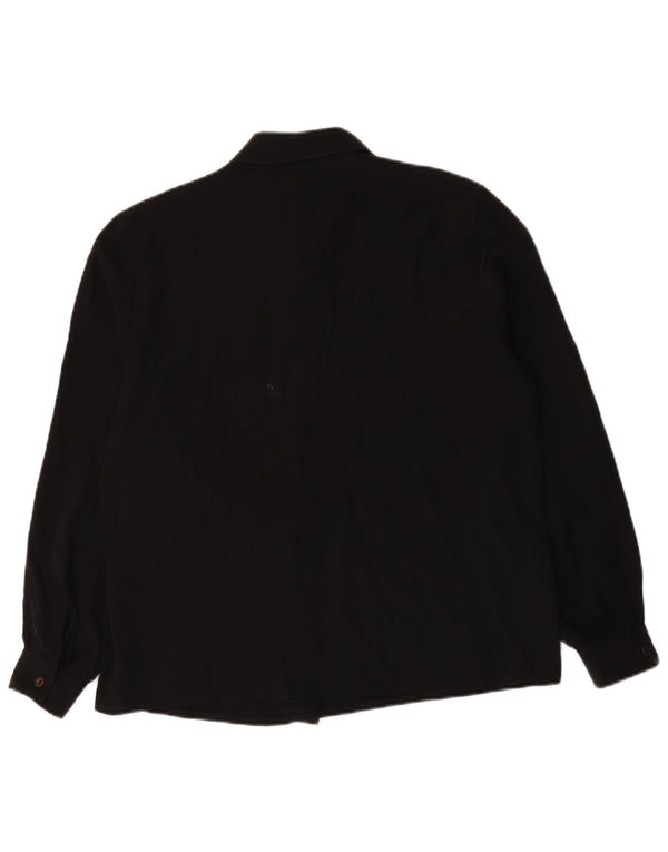 Blusa feminina Primavera Firenze UK 18 XL poliéster preto