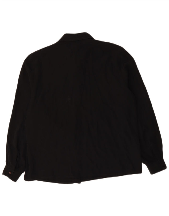 Blusa feminina Primavera Firenze UK 18 XL poliéster preto
