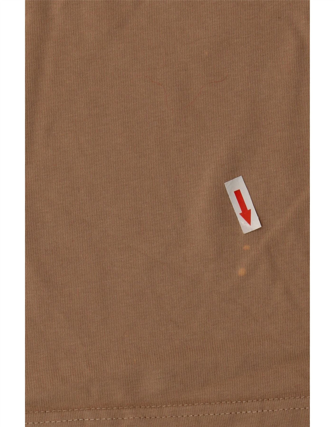 Camiseta Nike Feminina Crop Top UK 14 Médio Bege Algodão