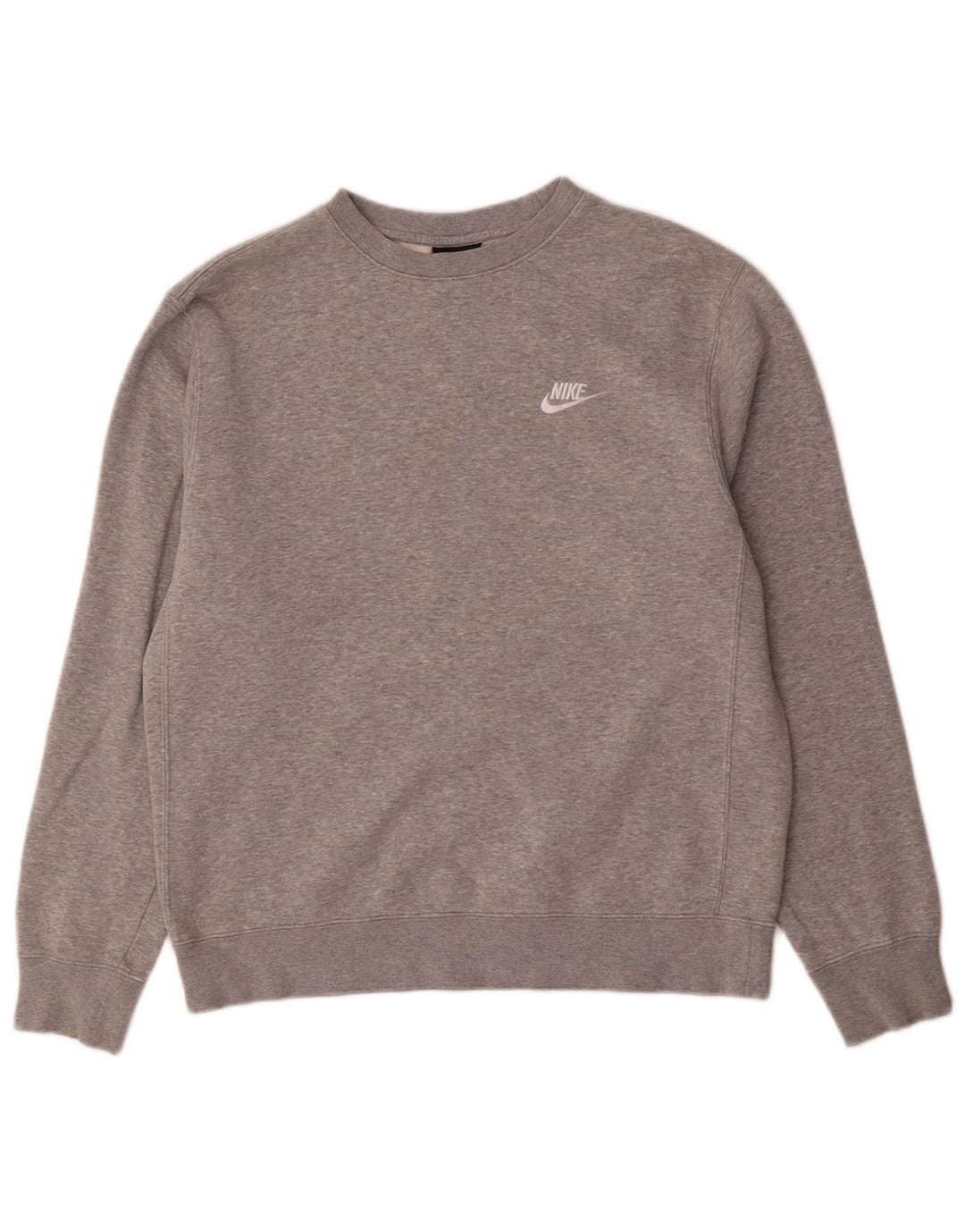 Moletom masculino Nike Jumper cinza médio algodão manchado