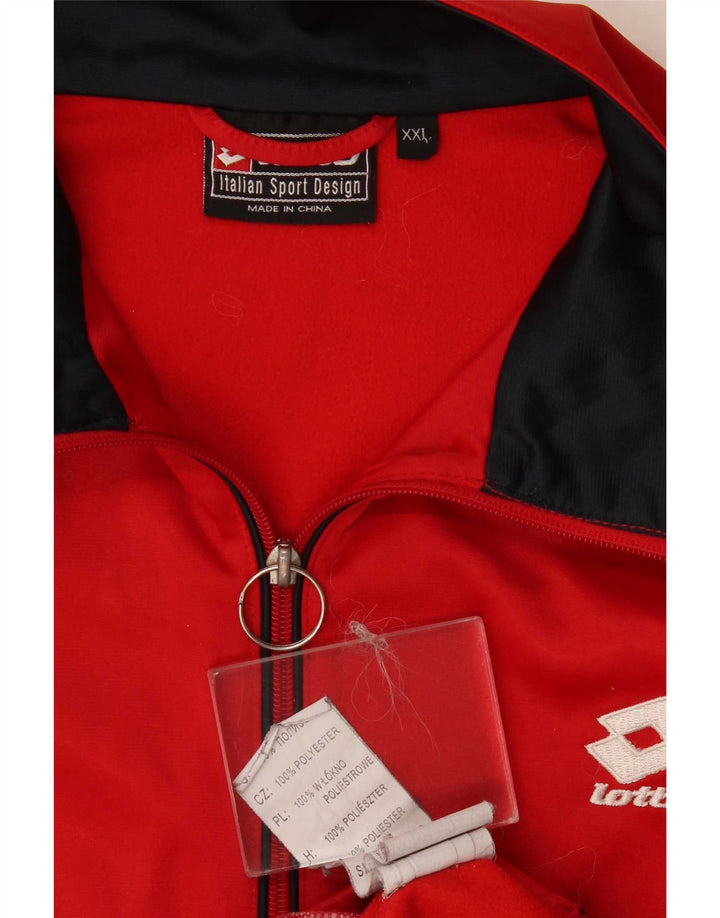 Lotto Mens Treino Top Jaqueta 2XL Poliéster Vermelho