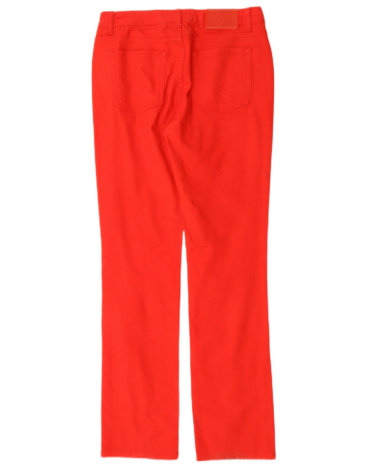 Calça jeans reta feminina Zara EU 40 médio W30 L31 algodão vermelho