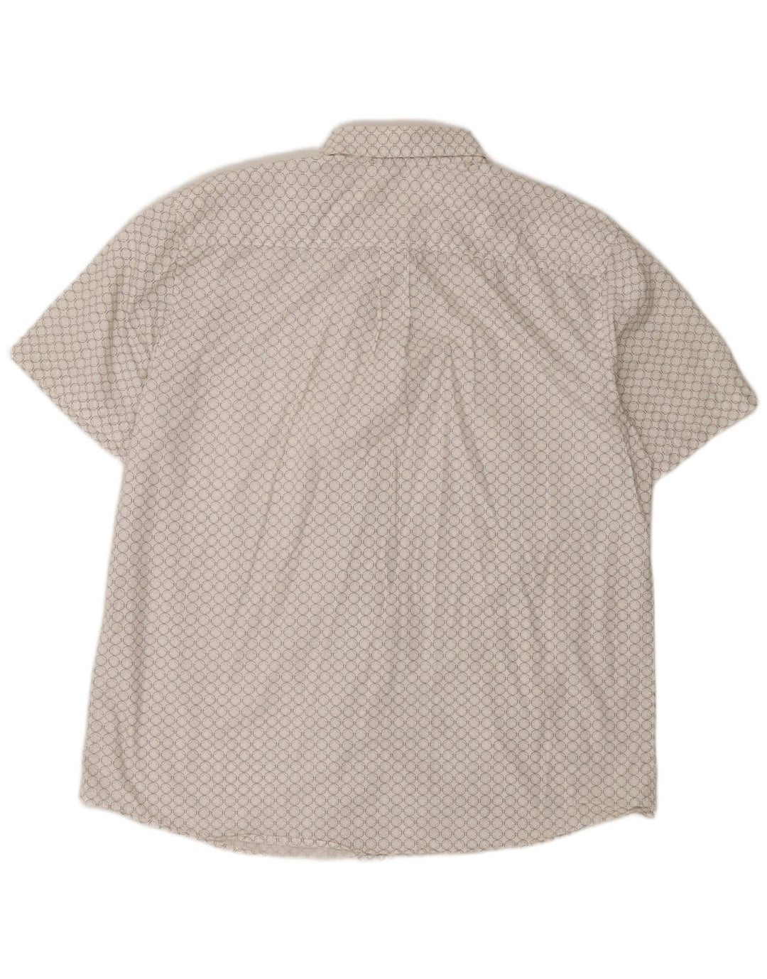 Mossimo Camisa masculina de manga curta XL algodão geométrico branco
