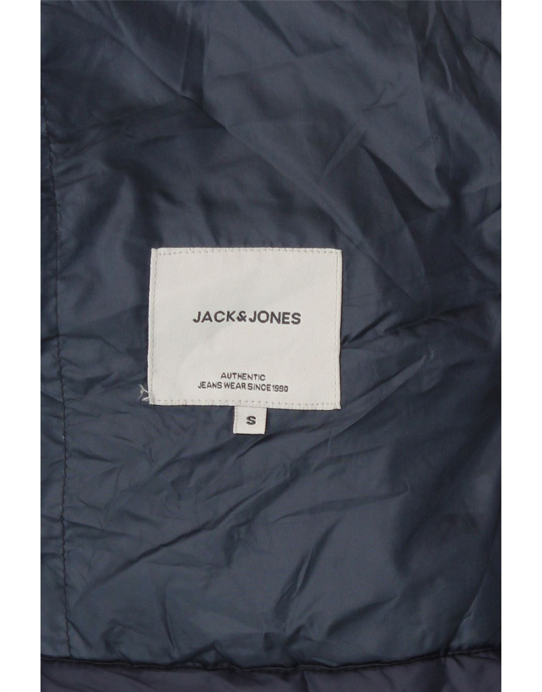 Colete acolchoado masculino Jack & Jones UK 36 pequeno azul marinho