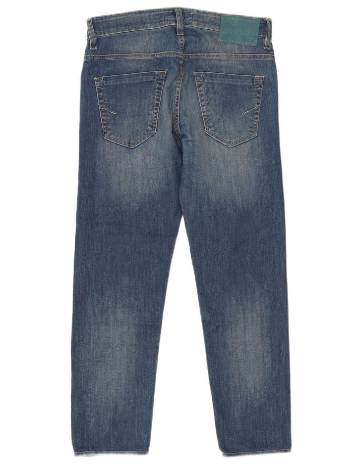 Jeans recortados femininos SIVIGLIA W30 L26 algodão azul
