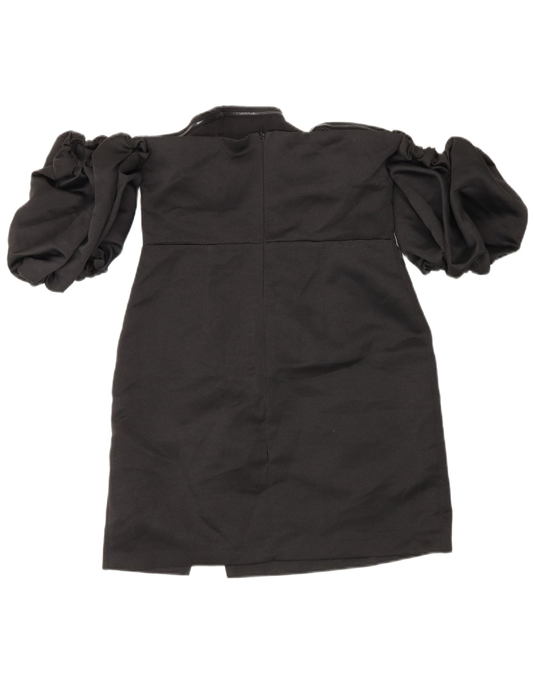 Topshop feminino mini vestido sem ombro Reino Unido 10 poliéster preto pequeno
