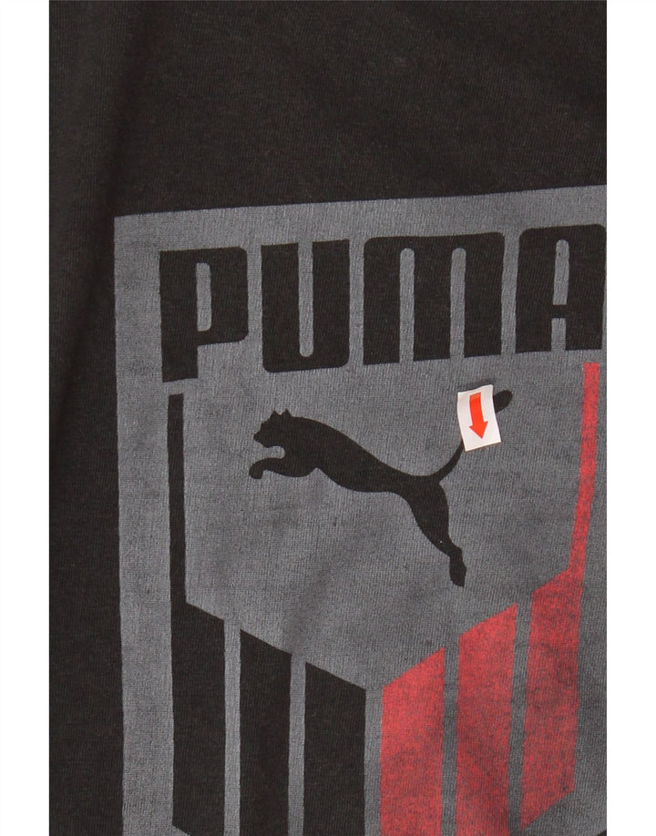 Camiseta masculina PUMA Graphic Top Médio Preto