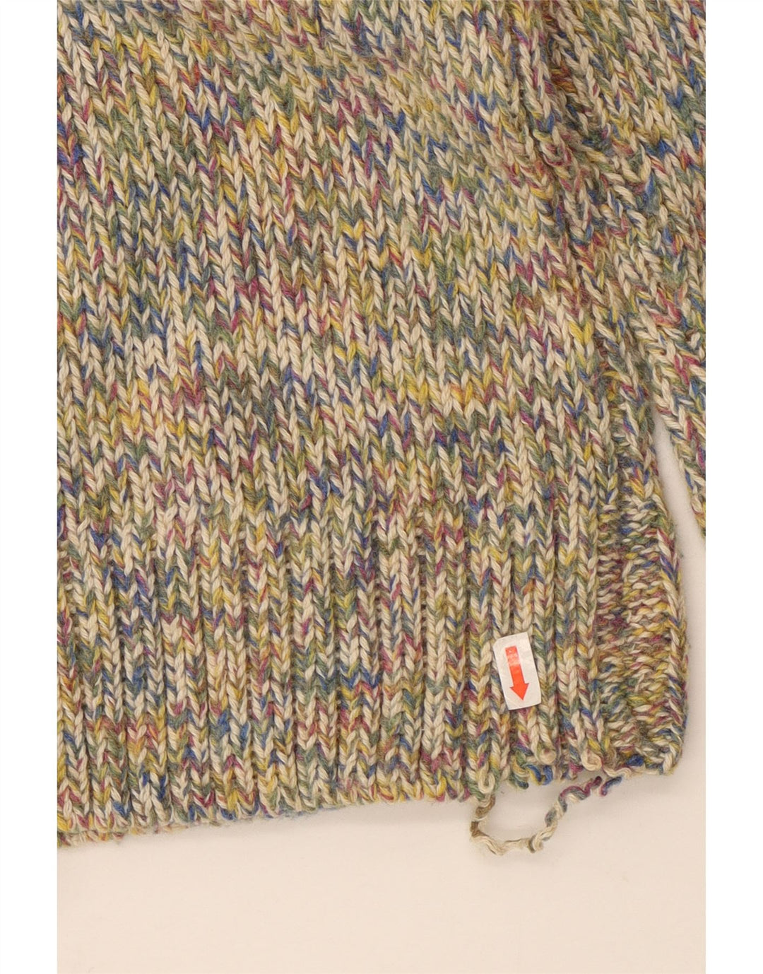 Suéter feminino Fat Face com gola tartaruga Reino Unido 10 pequeno multicolorido