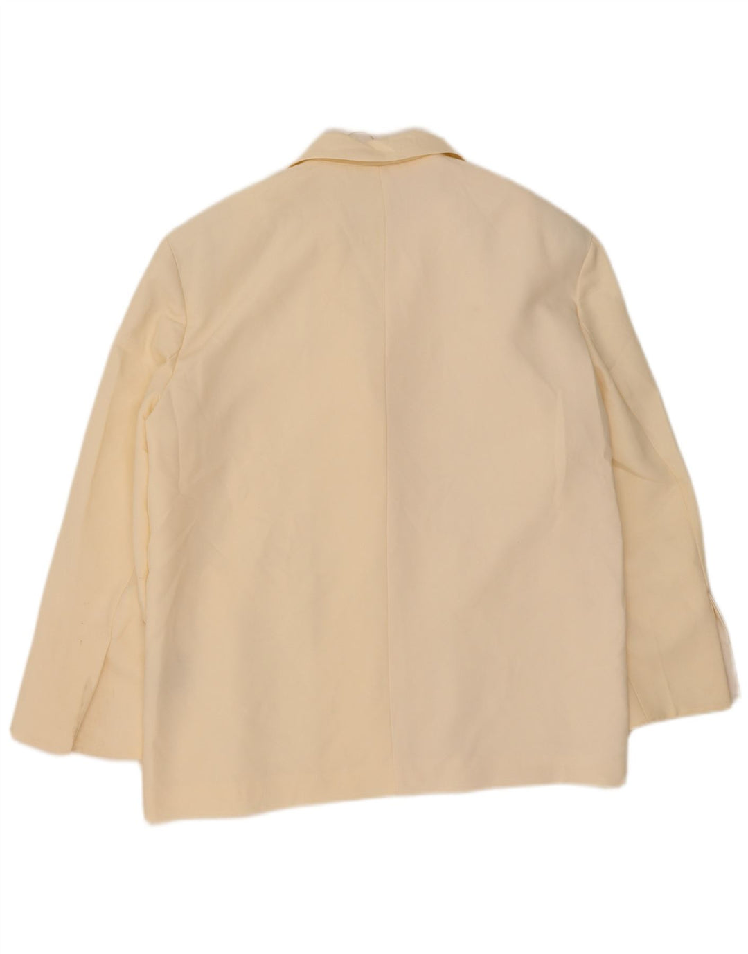Jaqueta blazer oversized Zara feminina com 2 botões Reino Unido 14 médio off white