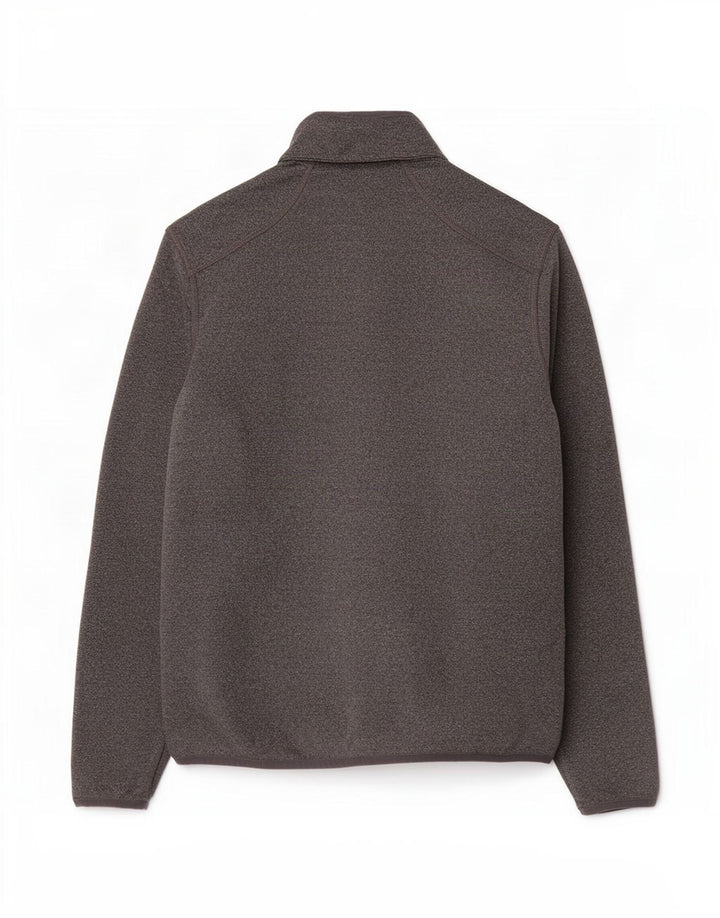 Calvin Klein Masculino Golf Zip Neck Pulôver Treino Top Pequeno Cinza Salpicado