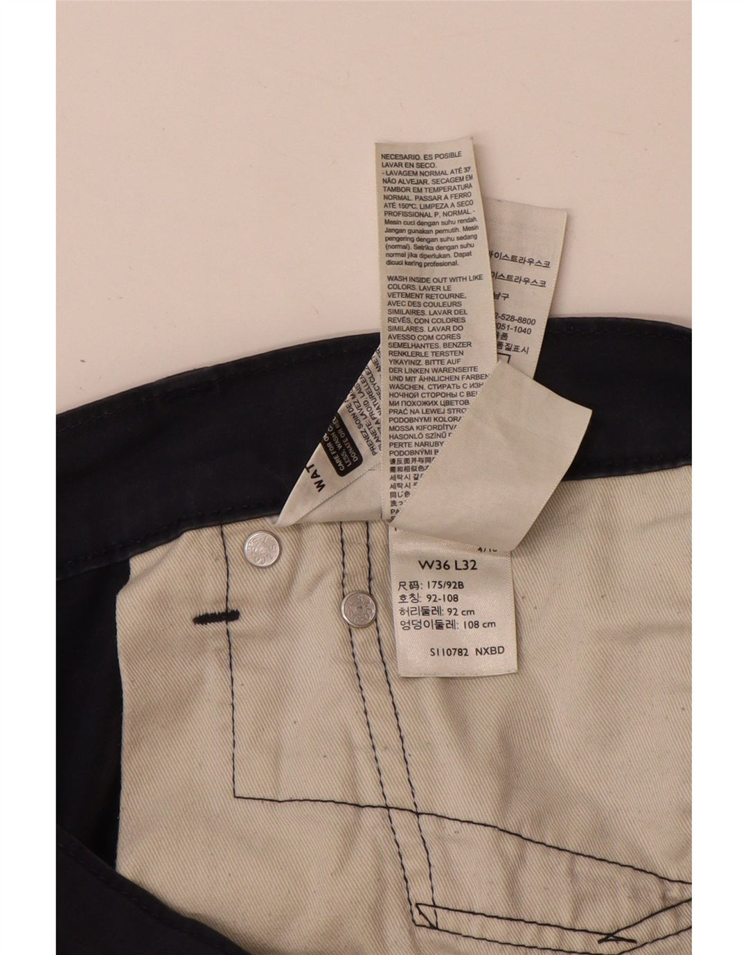 Calça Levi's Masculina 511 Slim Casual W36 L32 Azul Marinho Algodão