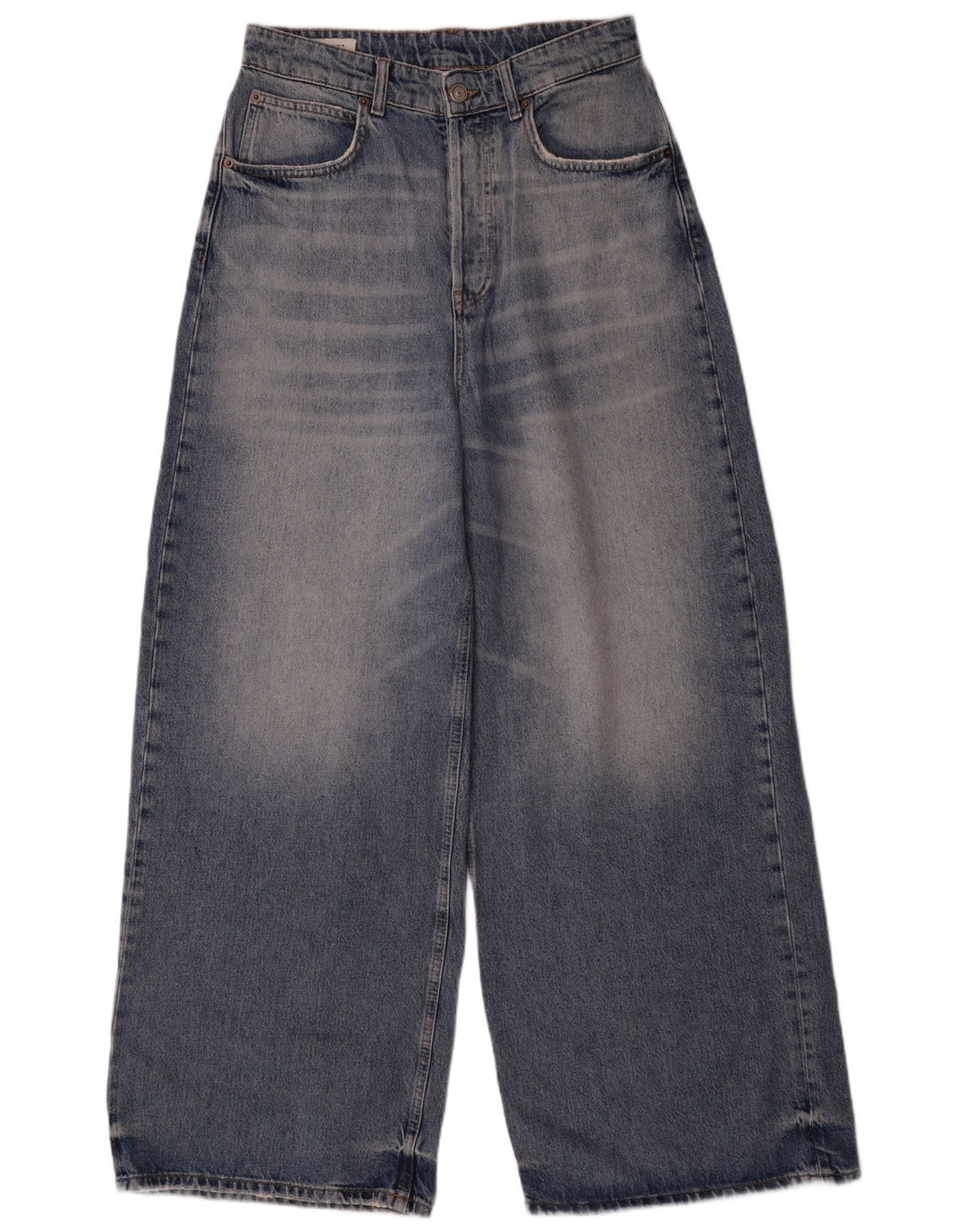 ZARA Jeans masculino de perna larga EU 38 pequeno W30 L31 algodão azul