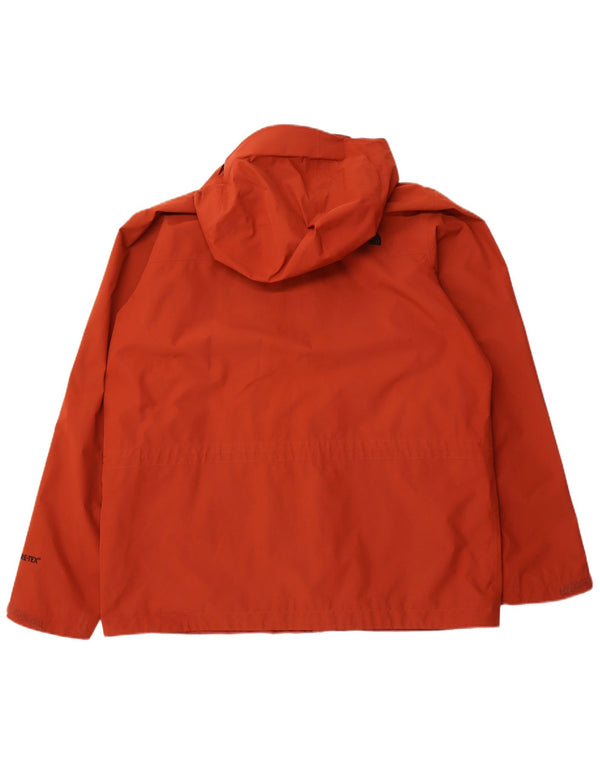 Jaqueta de chuva masculina com capuz Gore-Tex THE NORTH FACE UK 42 XL laranja poliéster