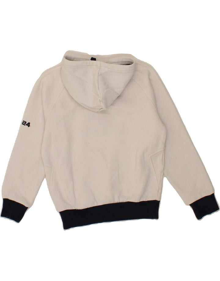 UMBRO Boys Graphic Hoodie Jumper 10-11 Years White Cotton Vintage Umbro and Second-Hand Umbro from Messina Hembry 