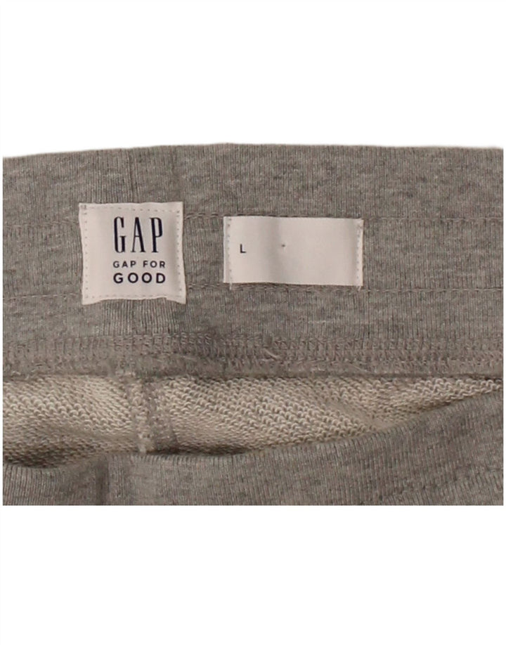 GAP Mens Graphic Sport Shorts Grande Algodão Cinza