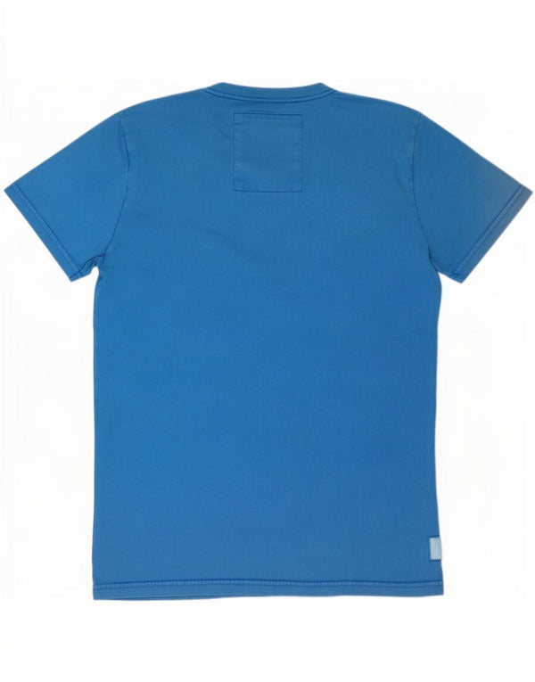 Superdry Mens Graphic T-Shirt Top XL Blue Cotton
