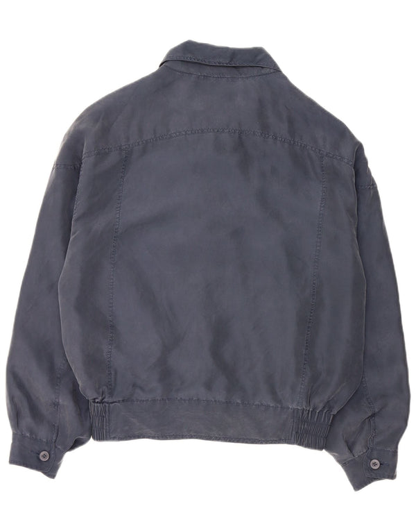 Jaqueta bomber masculina Raybest UK 36 pequena seda azul marinho