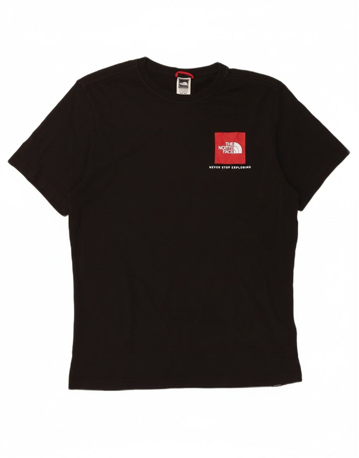 Camiseta masculina The North Face Top médio algodão preto