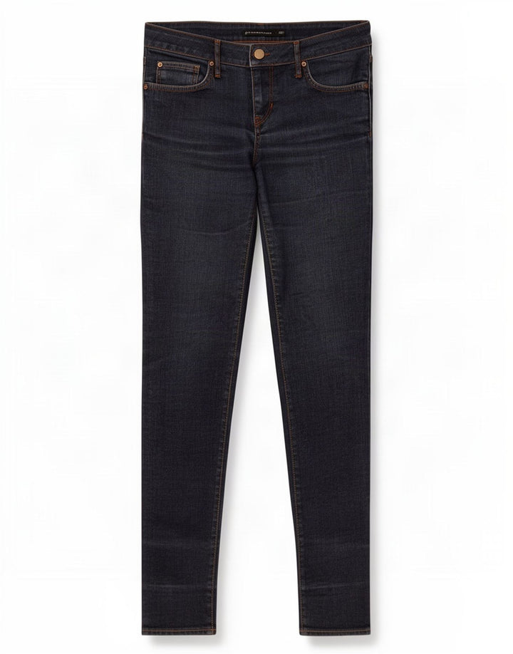 Zara Jeans Slim Feminino EU 38 Pequeno W28 L30 Azul Marinho