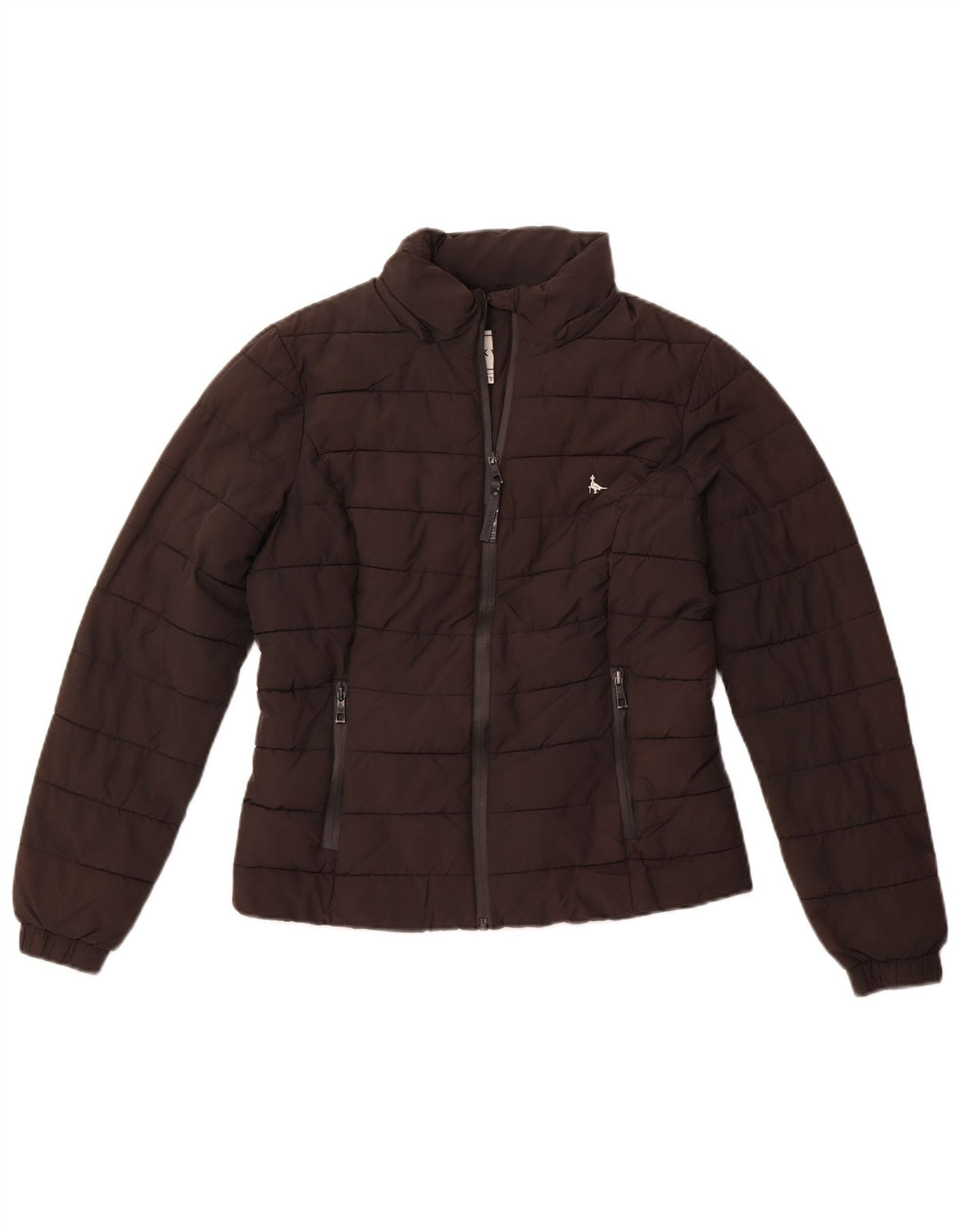 Jaqueta acolchoada feminina JACK WILLS UK 10 poliéster preto pequeno