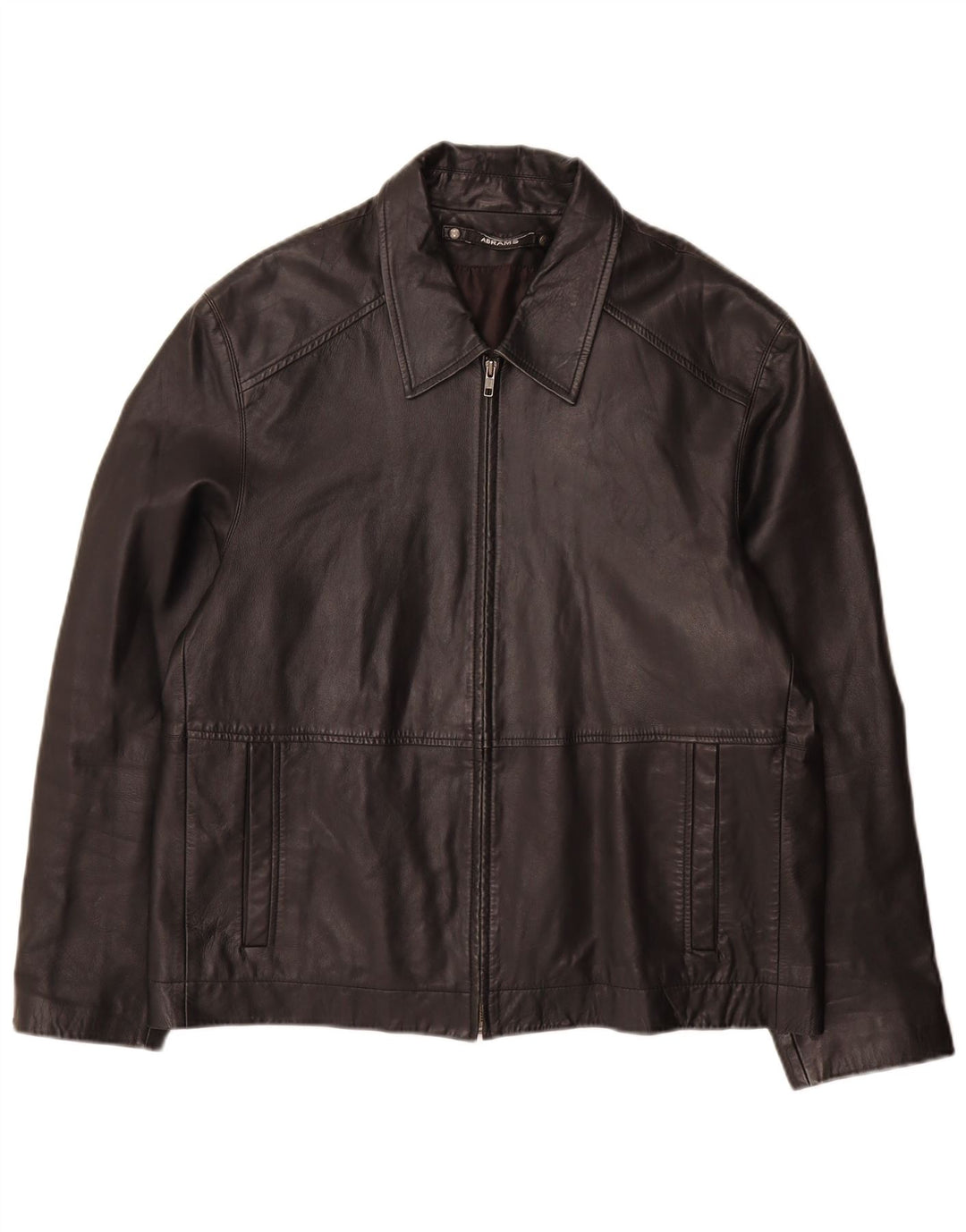 Jaqueta de couro masculina Abrams IT 52 XL couro preto