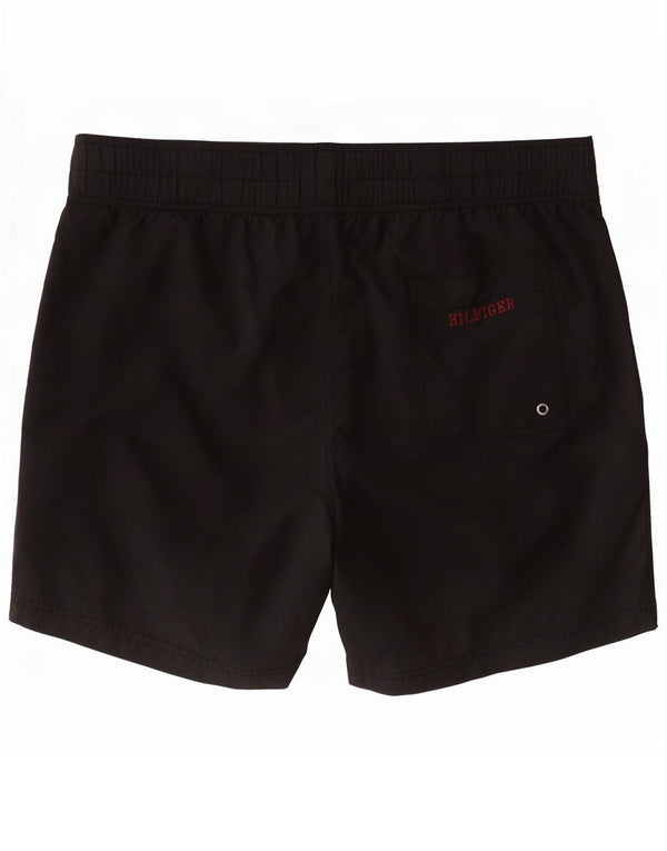 Shorts de natação masculino Tommy Hilfiger XL preto colorblock nylon
