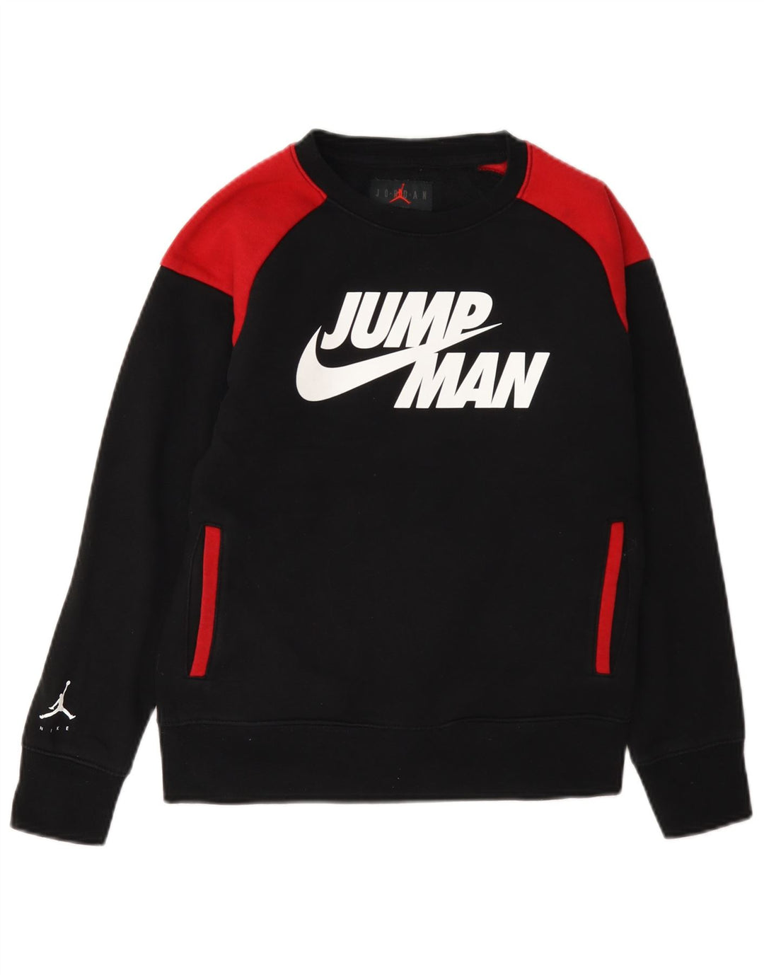 Jordan Boys Graphic Moletom Jumper 10-11 Anos Médio Preto Colorblock
