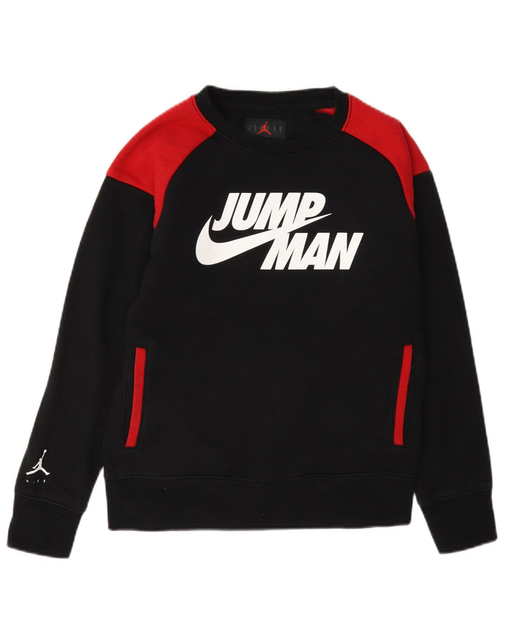 Jordan Boys Graphic Moletom Jumper 10-11 Anos Médio Preto Colorblock