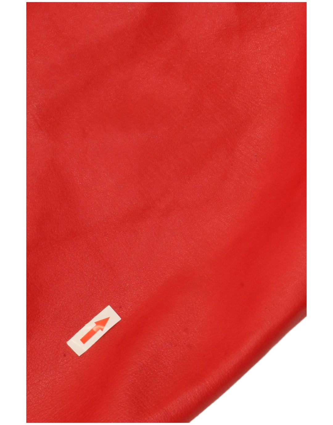 JEAN PIERRE MICHELET saia feminina de cintura alta UE 42 grande W28 couro vermelho