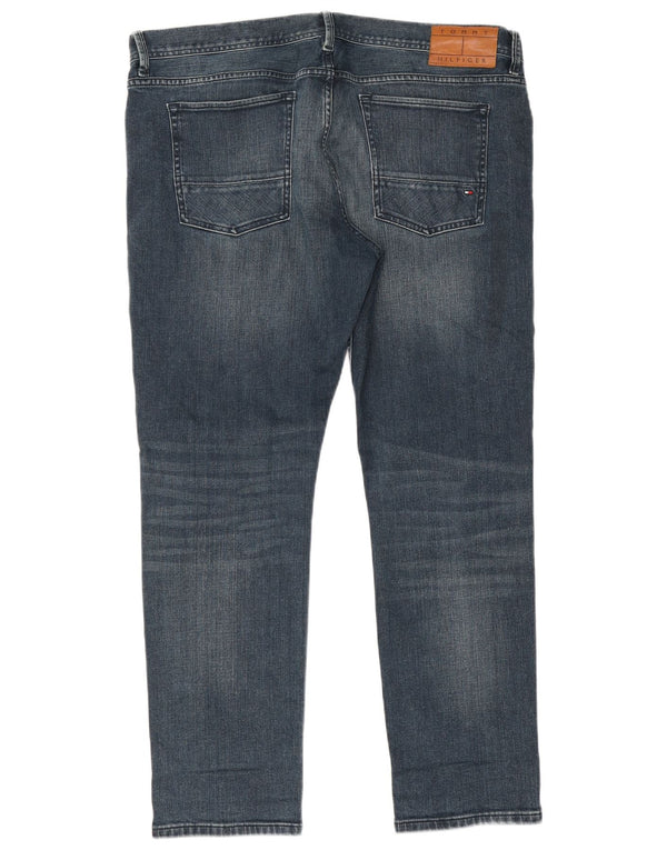 Tommy Hilfiger Masculino Layton Slim Jeans W38 L30 Azul Algodão