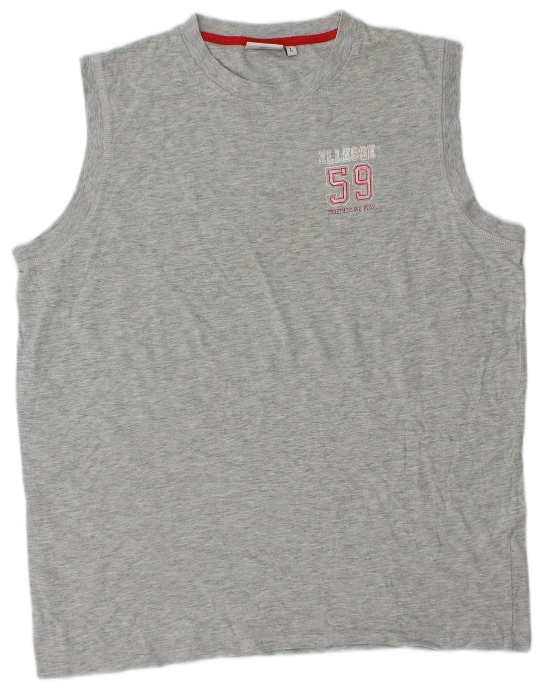 Colete masculino Ellesse grande algodão manchado cinza