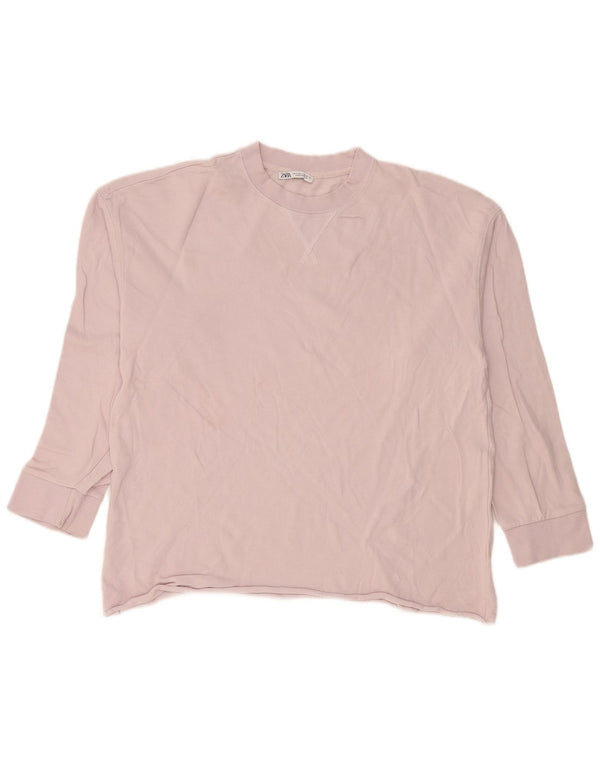 Zara Moletom Masculino Jumper Pequeno Rosa
