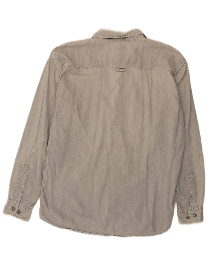 Camisa jeans masculina LEE 2XL algodão cinza