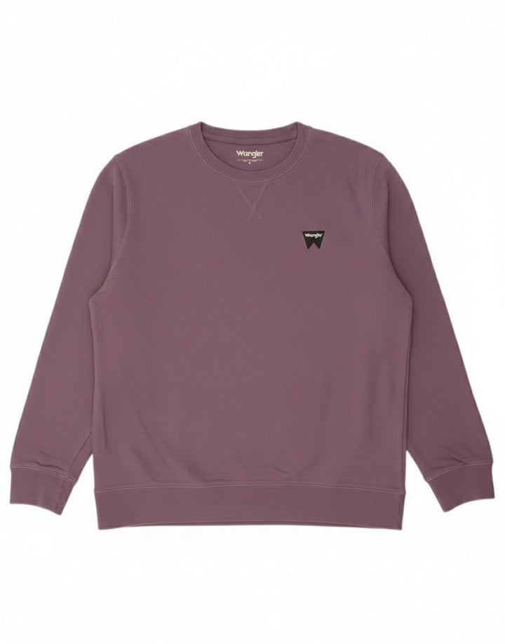 Wrangler moletom masculino jumper médio algodão roxo