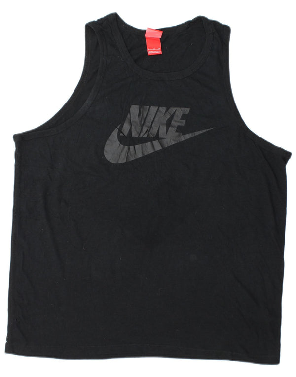 NIKE Masculino Graphic Vest Top XL Preto Poliéster