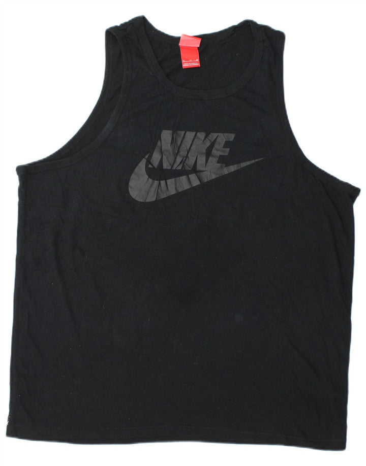 NIKE Masculino Graphic Vest Top XL Preto Poliéster