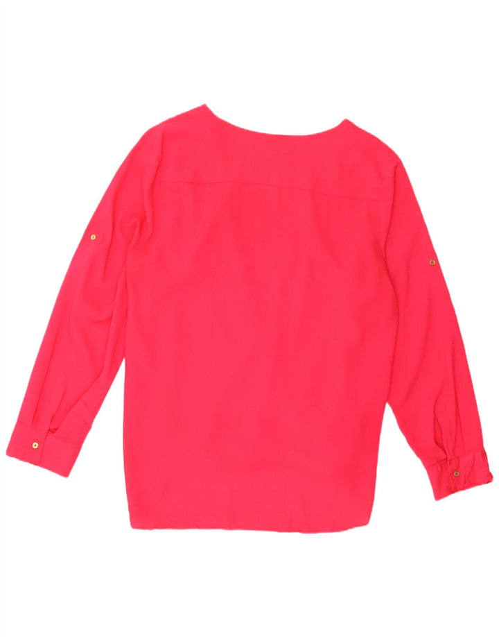 Blusa feminina de manga comprida Calvin Klein 18 XL rosa poliéster