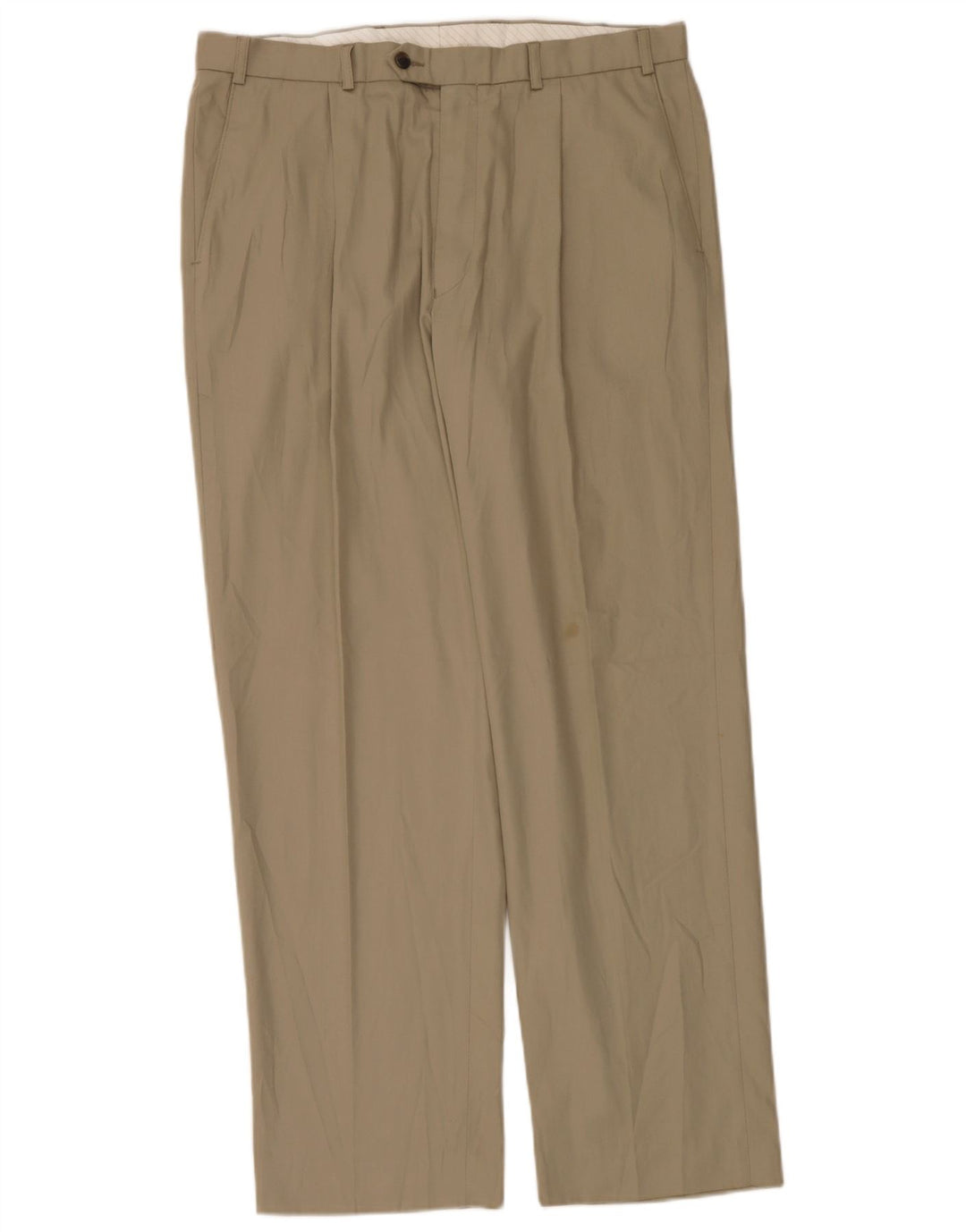 Calça masculina Marks & Spencer com pegged suit W36 L31 poliéster bege